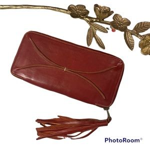 lisa leonard designs you are beautiful wallet pocketbook {deep ruby}